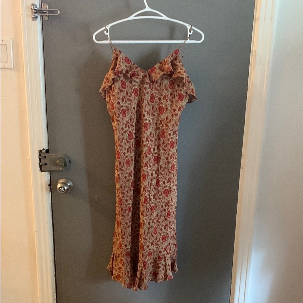 Ralph Lauren vintage y2k‎ Ruffled midi dress fairy whimsygoth floral feminine
